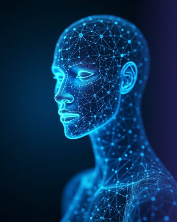Robotic image representing how Tangentia as an AI Automation Provider, think out of the box