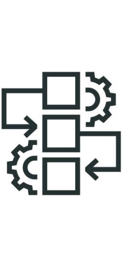 Workflow Process Line Icon