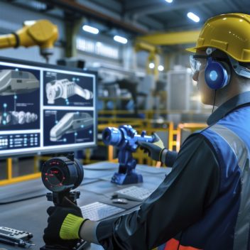engineering worker in the workflow --chaos 20 --ar 16:9 Job ID: 18b8d69d-3e5d-43d4-9bd5-06fcc841c822
